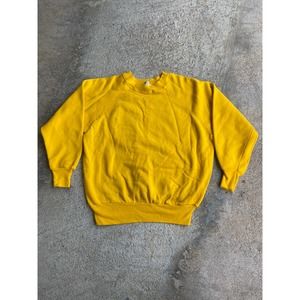 Vintage 80’s 90’s Pannill Yellow Mustard Raglan Sweatshirt
